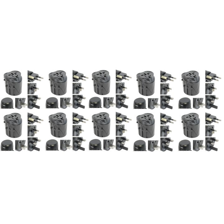 10 X Plug adapter mit usb elektrisiert 150 ländern reisen europa usa australia uk britain jr international - 2