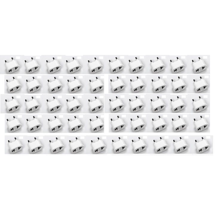 50 Reise-adapter-stecker china japan kanada uns elektrischen sektor zu euro-stecker-wandler asia eclats antivols - 1
