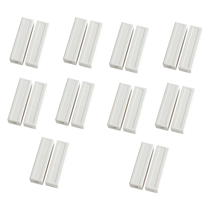 10 Detector öffnung sensor magnetkontakt alarmkontakt no projektion creme bs-2033 jr international - 1
