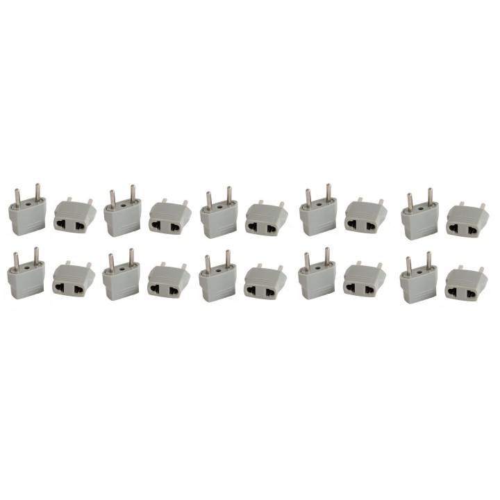 20 Reise-adapter-stecker china japan kanada uns elektrischen sektor zu euro-stecker-wandler asia eclats antivols - 1