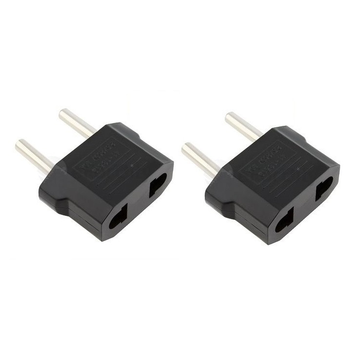 2 X Travel adapter plug china japan canada us electric sector to euro plug converter asia jr international - 3