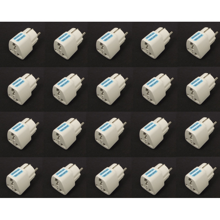 20 Adaptadores electricos clavija europea hacia clavija inglesa adaptadores 16a 250vca electricos convertidor hobbytech - 2