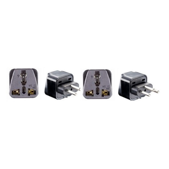 2 Swiss-Adapter Steckdose mit Erde zu Liechtenstein jordan Madagaskar Ruanda gehen jr international - 2