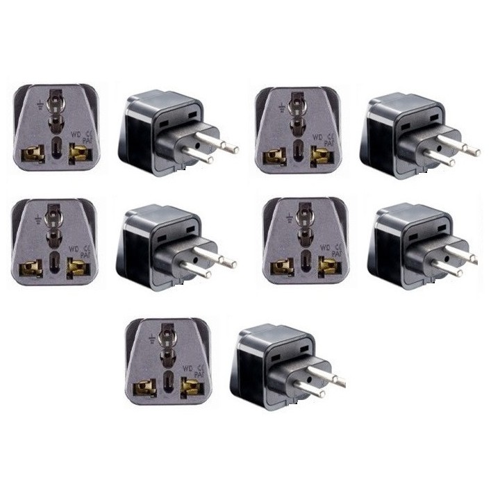 5 Swiss-Adapter Steckdose mit Erde zu Liechtenstein jordan Madagaskar Ruanda gehen jr international - 2
