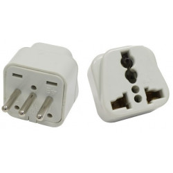 200 Electric plug adapter italy europe 10a 250v to travel jr international - 3