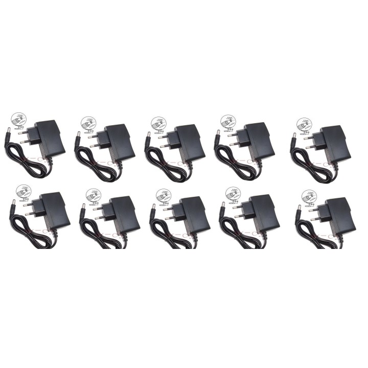 10 Power adapter 110v 220v 12v 1a to 5.5x 2.1mm jack converter power supply ansmann - 1