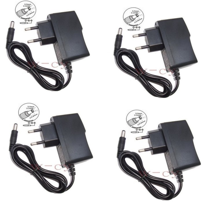 4 Power adapter 110v 220v 12v 1a to 5.5x 2.1mm jack converter power supply jr international - 1
