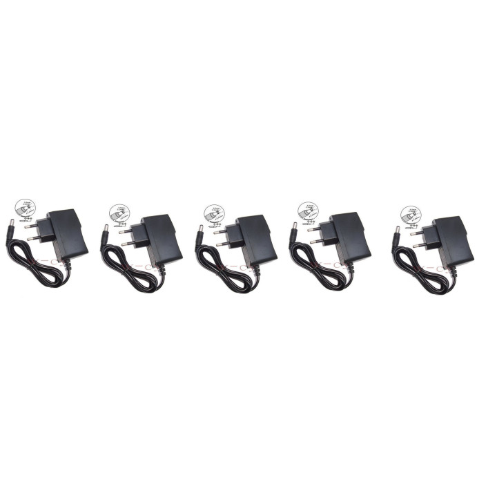 5 Power adapter 110v 220v 12v 1a to 5.5x 2.1mm jack converter power supply jr international - 1