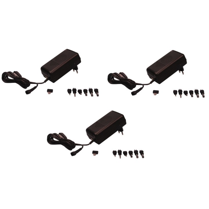 3 X Alimentatore elettrico 220vca 12vcc 1.5 a mw2122a alimentazione elettricità 12vcc alimentatori elettrici jr international - 