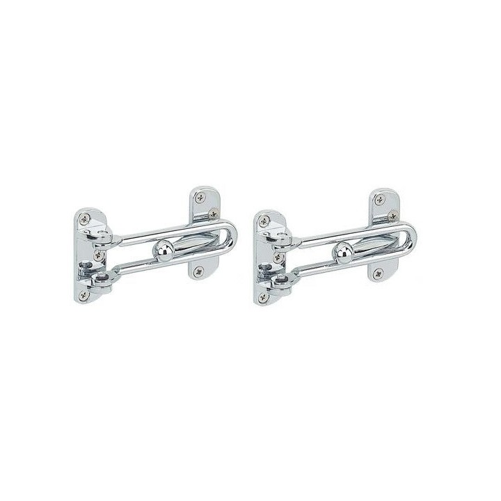 2 Door Guard,Door Chains,Door Lock Extruded Chain Security hasp recessed door jr international - 1
