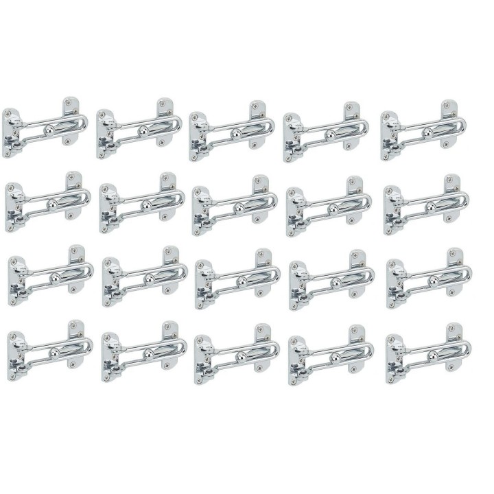 20 Heavy Duty 4" Swinging Bar Slide Bolt Entry Security Door Guard,brass Plated Security h asp recessed door jr international - 
