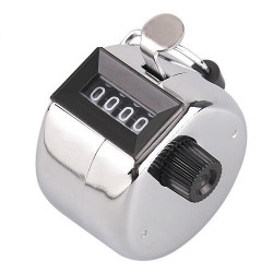 200 Chrome Handheld Tally Counter 4 Digit Display for Lap/Sport/Coach/School/Event browning - 1