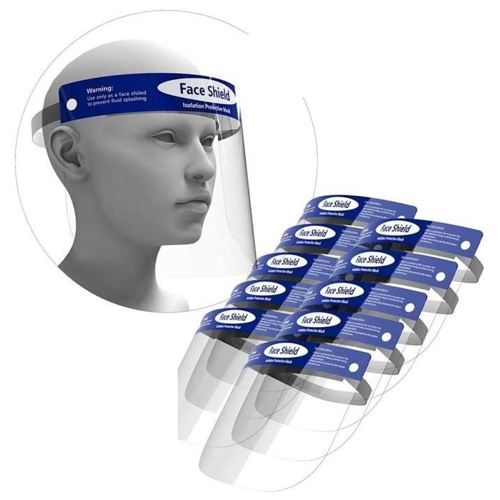 Visor mask anti-droplets Anti-fog Anti-dust Face shield protection head mouth nose covid-19