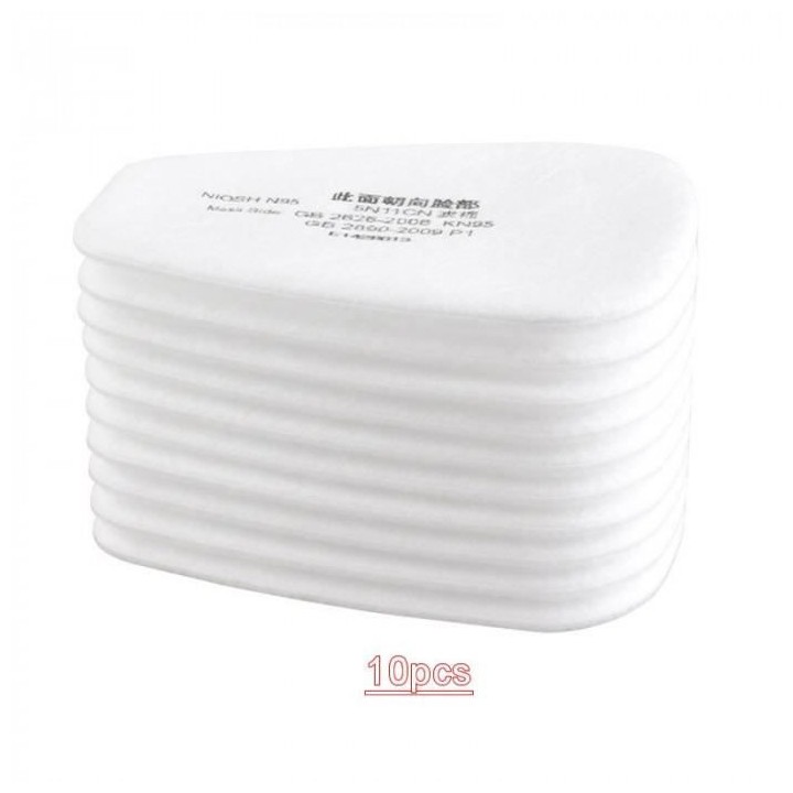 10 Baumwollfilter 3M 5N11 Doppelgas-Atemmaske 6200 6800 7502 5N11cn gb 2626-2006 kn95 gb 2690-2009 P1 sg8100 3m - 4