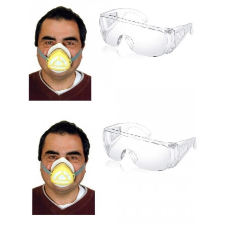 2 Gas mask protection high filtration protections np22 respirators safety masks gas jr international - 22