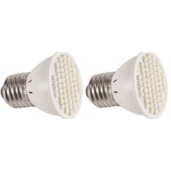 2 x Smd led lampada 220v e27 3w bianco caldo x60 a basso consumo energetico illuminazione elev612jd jr international - 2