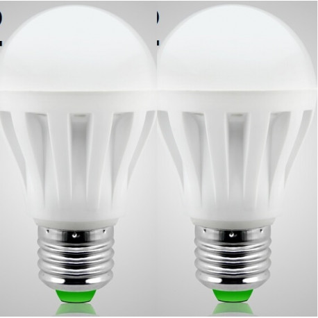2 X 7w led bulb lighting e27 220v 240v white light jr international - 1