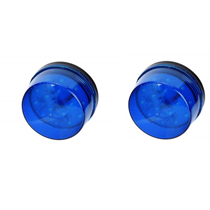 2 Flash allarme elettronico xenon 12vcc blu ø70x44mm haa40b flash dispositivo allarme velleman - 10