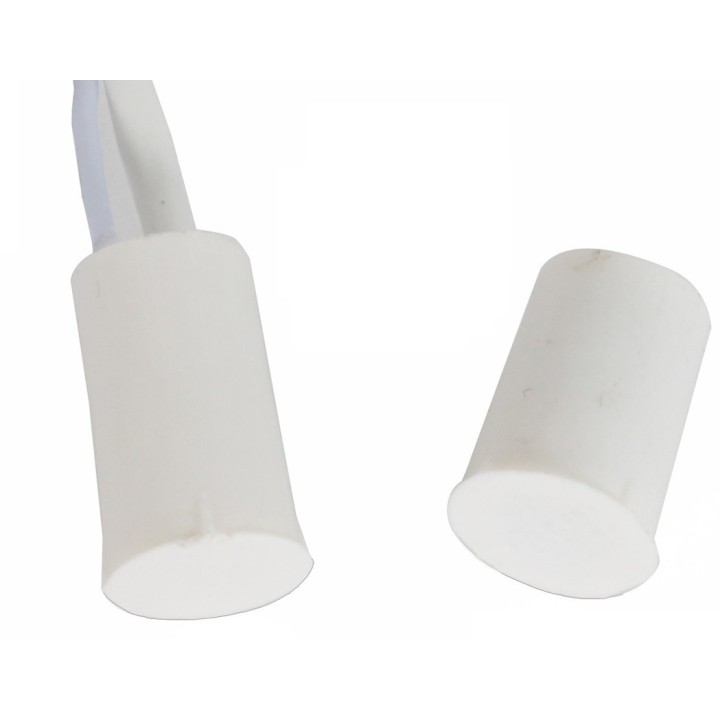 20 Contact nf 11mm flush white c30 sensor magnetic detector opening for alarm jr  international - 1