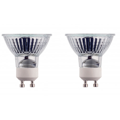 2 X lampada alogena gu10 50w 230v lampadina elettrica illuminazione alogena jr international - 1
