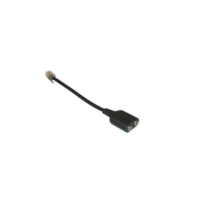 20 X Adattatore casue telefono telefonico microphone micro casco msn yahoo skype voip convertitore adattatore converter jr inter