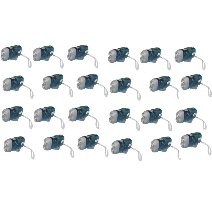 24 X 2 led dynamo taschenlampe ohne batterie aufladen etwas druck innovaley jr international - 1