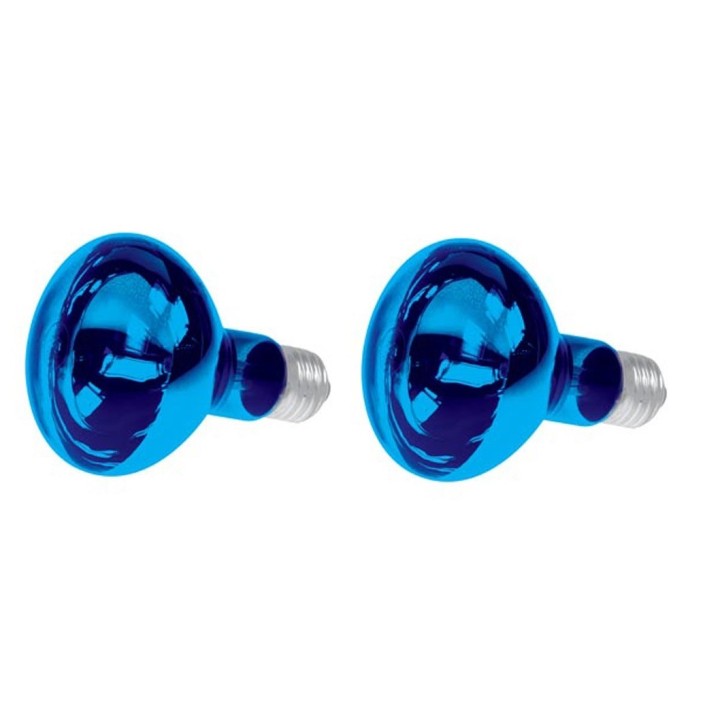 2 X Farbige discolampe blau 60w fereyra - 1