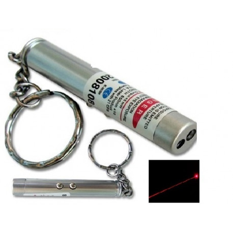 Pack of 200 2in1 red laser pointer w led keychain torch flashlight - Eclats  Antivols