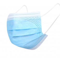 50 Masques jetables a lanieres enfant  antipollution protection respiratoire 3 plis anti-poussière bouche nez