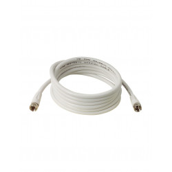 Cable-527/10 75 ohm antenna cable cord plug male plug to f f 10m white male konig - 4