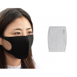 Masque respiratoire lavable reutilisable livre sans filtre 5 couches mrlavf anti poussiere pollution