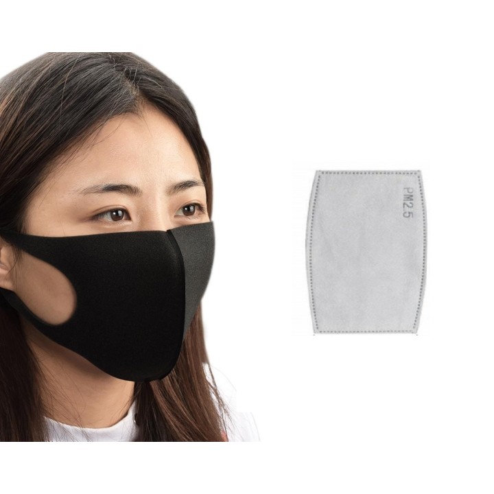 Respiratore lavabile riutilizzabile senza filtro a 5 strati antinquinamento mrlavf