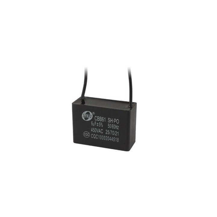 1 CBB61 4 uf Condensador Metalizado para Motor Arranque Ventilador de Techo 500VAC 4uF 4mf + 1 6uf 6mf 6 mf uf  3.6uf+6.2uf delo