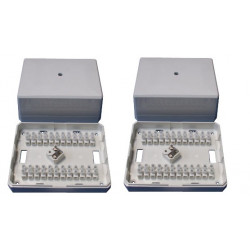 2 Anti tamper junction boxes 24 contacts electric device for derivation electric terminal anti tamper junction box anti tampe jr