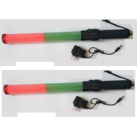 Baton light rechargeable led green red Lighting traffic road airport train signaling
