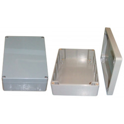 Caja impermeable en abs gris oscurro 171*121*55 mm caja de protection del material velleman - 1
