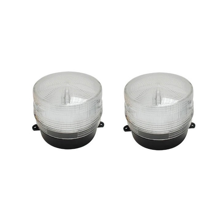 2 Flash 12vdc white xenon flash, ø100x80mm strobe light warning emergency lights strobe warning light systems for fire police ve