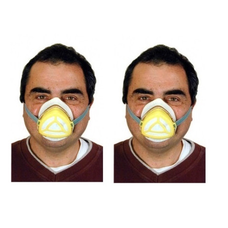 2 Gas mask protection high filtration protections np22 respirators safety masks gas jr international - 3