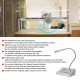 110-240V Dual-Way Bank Station Window Counter Intercom Speaker System US Plug