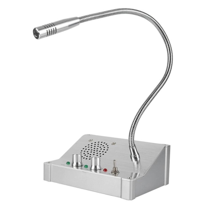 110-240V Dual-Way Bank Station Fenster-Counter Intercom Lautsprechersystem US-Stecker