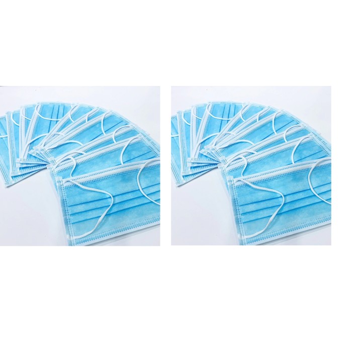 50 máscaras antivirus protectora desechable 3 capas Cubierta a prueba de polvo Maldehído Previene coronavirus bacterias covid-19