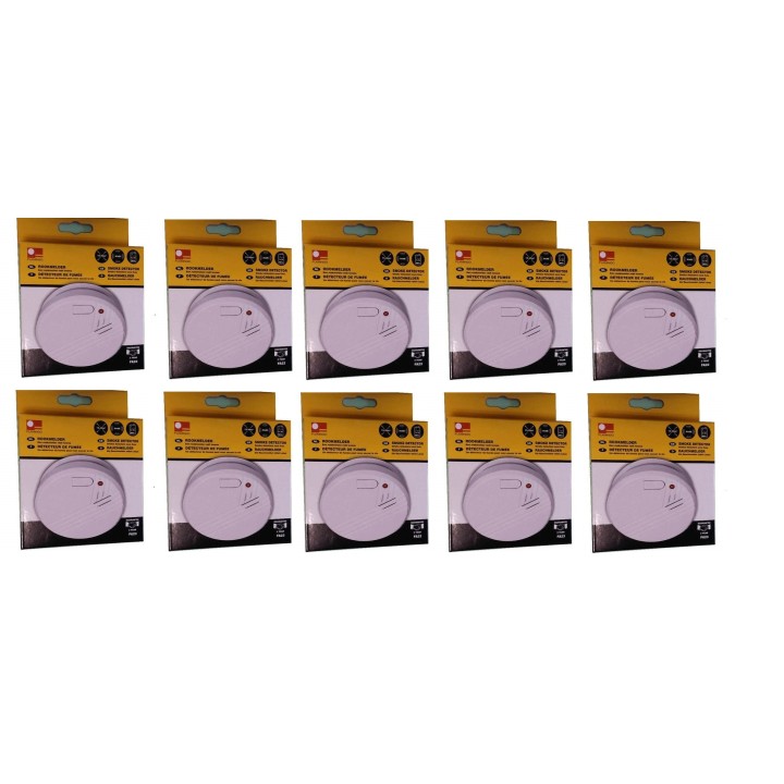 10 detector stand alone smoke detector buzzer, 9vdc autonomous smoke detectors fire alarm detection autonomous smoke detection s