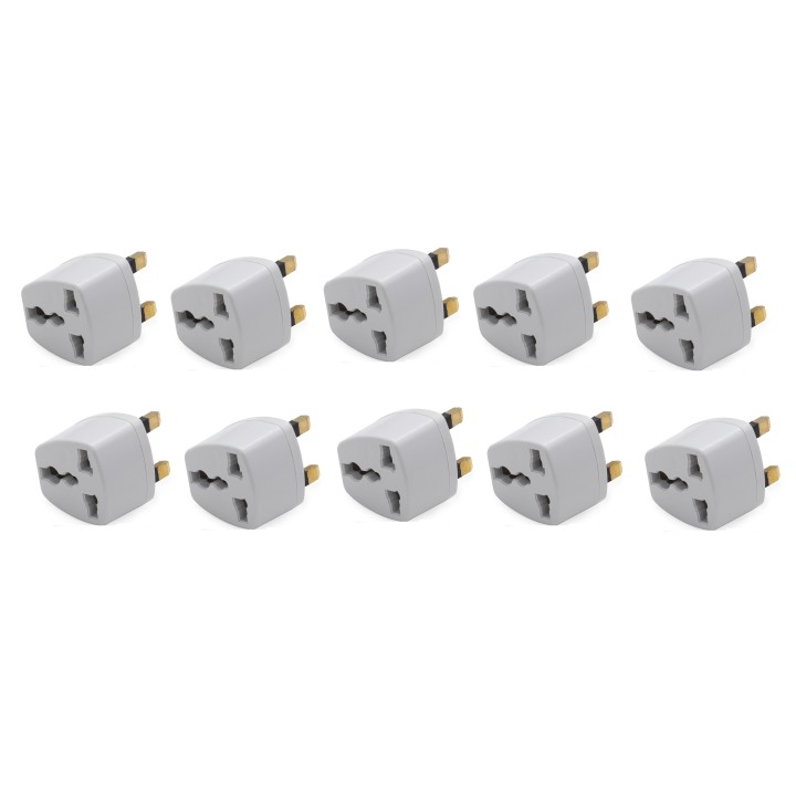 10 X Reiseadapter stromversorgungsadapter adapter englischer stecker euro stecker elektrischer adapter lle929 elektrischer adapt