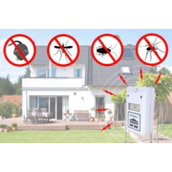 220v Electronic ultrasonic pest mosquito rodent repeller rat ultrasound mouse cockroach chips spiders ticks jr international - 1