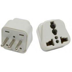 100 Electric plug adapter italy europe 10a 250v to travel jr international - 3