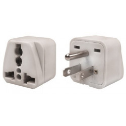 100 Travel adapter electric adapter 16 american male + female to female euro adapter jr international - 3