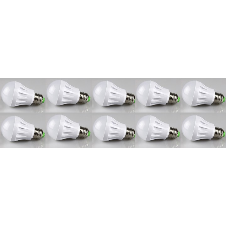 10 X 7w iluminación bulbo llevado e27 220v 240v luz blanca jr international - 1