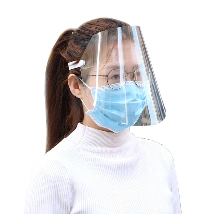 Transparenter Staubschutz gegen Spritzwasser Staubschutz Vollgesichtsmaske Visierschutz