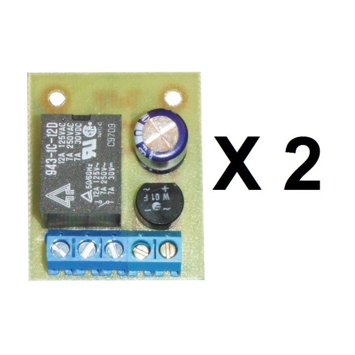 2 Modulo rele 12v ac o dc 1 contacto no nf jr international - 3