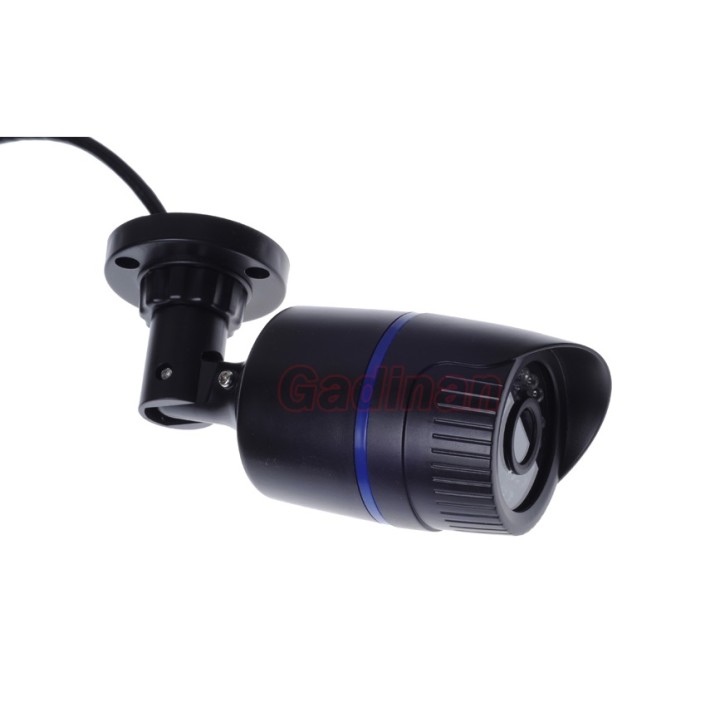 Videocamera ccd colori ir 12v 1/3 24 led impermeabile visione notturna a raggi infrarossi sorveglianza notte jr international - 